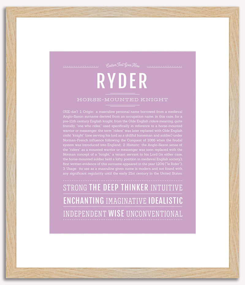 Ryder | Name Art Print