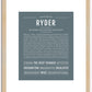 Ryder | Name Art Print