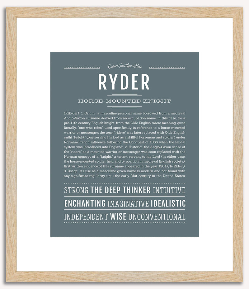 Ryder | Name Art Print