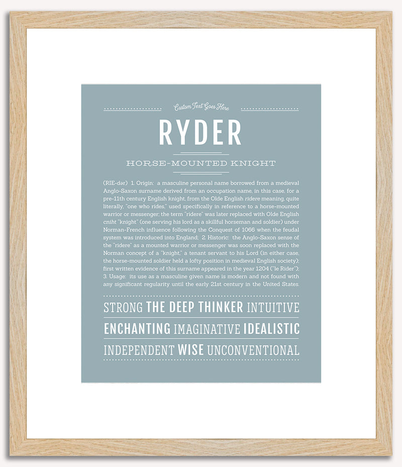 Ryder | Name Art Print