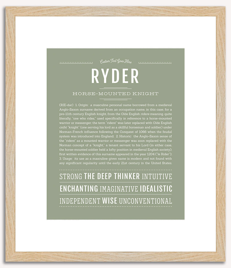 Ryder | Name Art Print