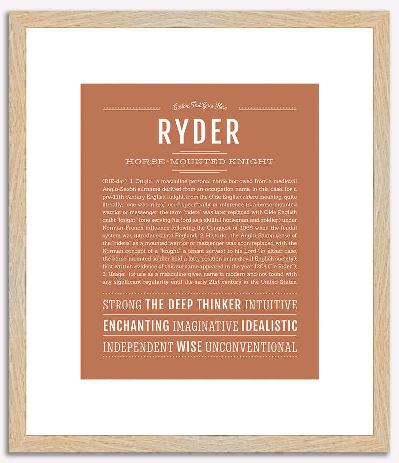 Ryder | Name Art Print