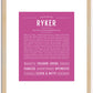 Ryker | Name Art Print