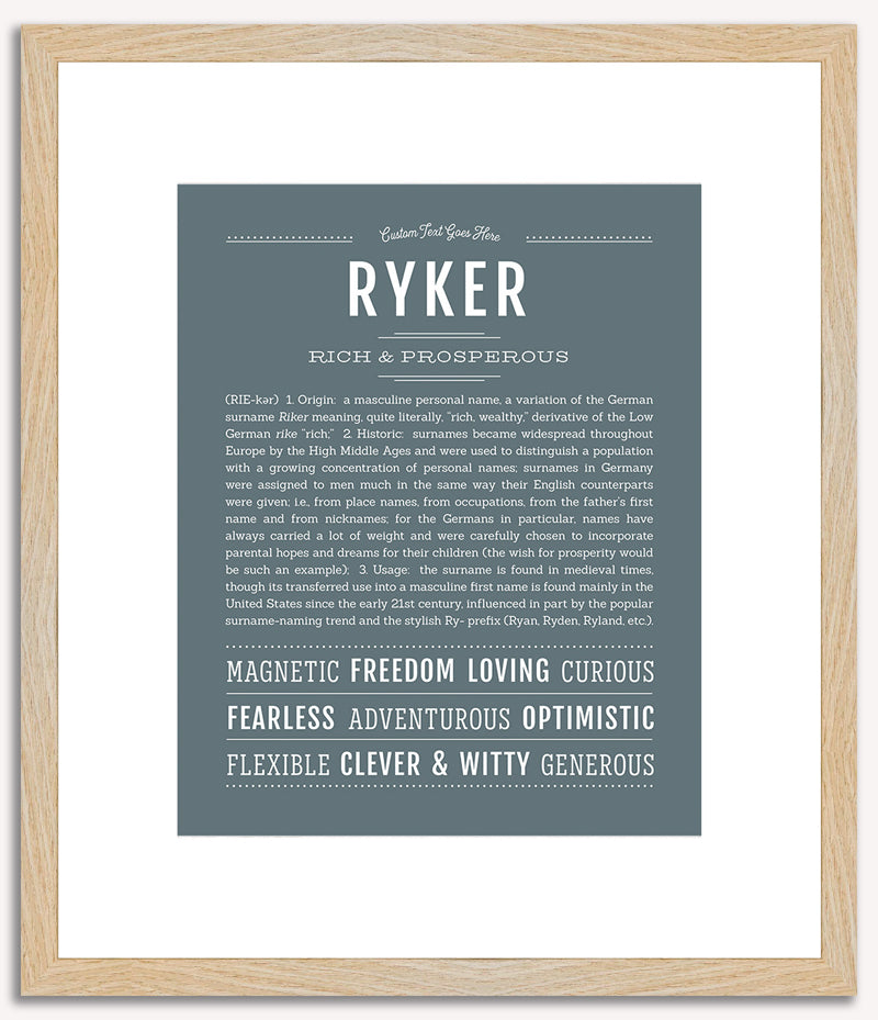 Ryker | Name Art Print