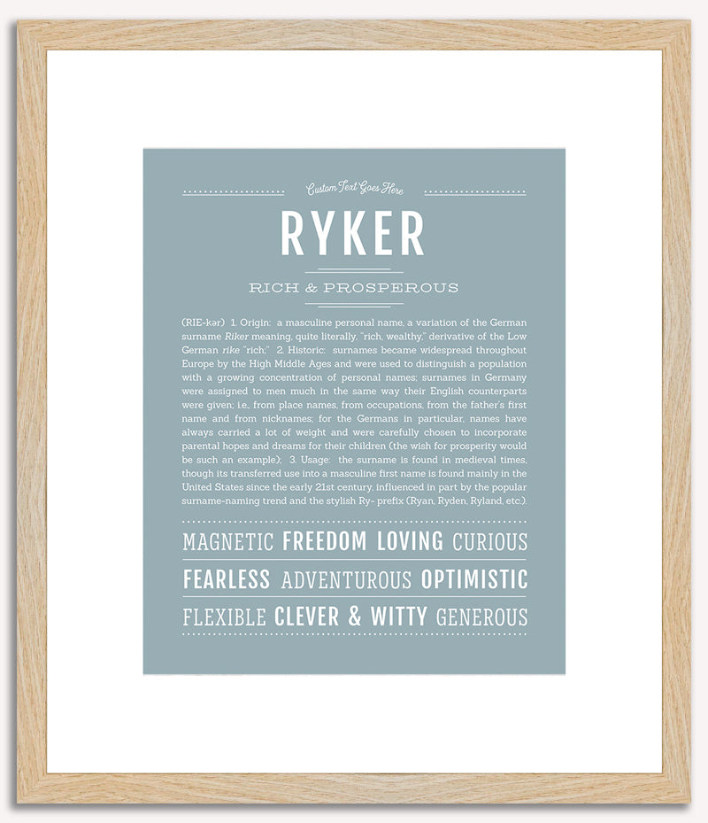 Ryker | Name Art Print