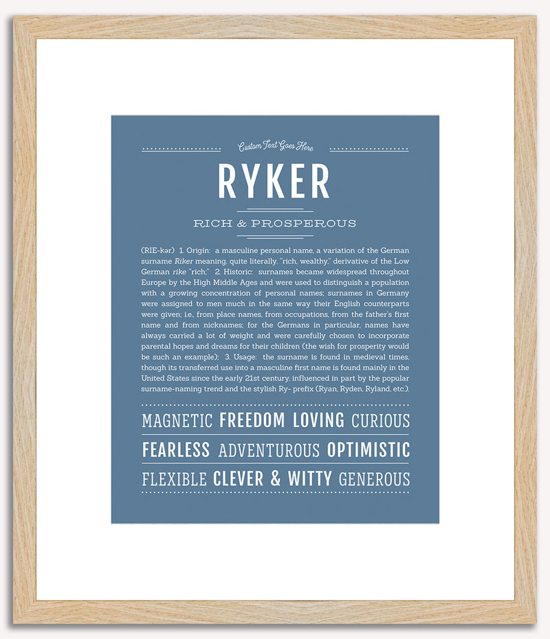 Ryker | Name Art Print