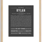 Rylan | Name Art Print