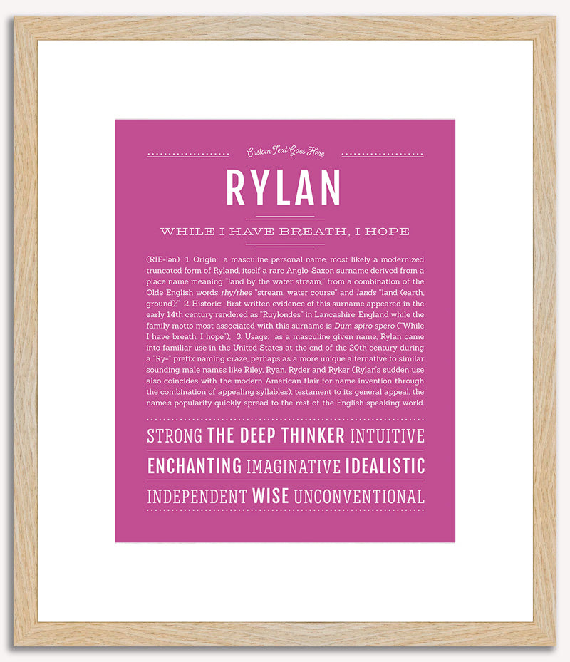 Rylan | Name Art Print