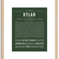 Rylan | Name Art Print