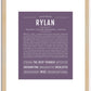 Rylan | Name Art Print