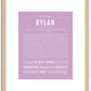 Rylan | Name Art Print