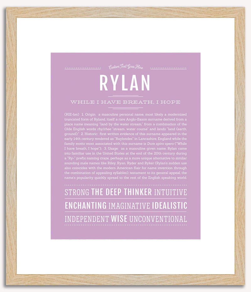 Rylan | Name Art Print