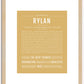 Rylan | Name Art Print