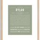 Rylan | Name Art Print