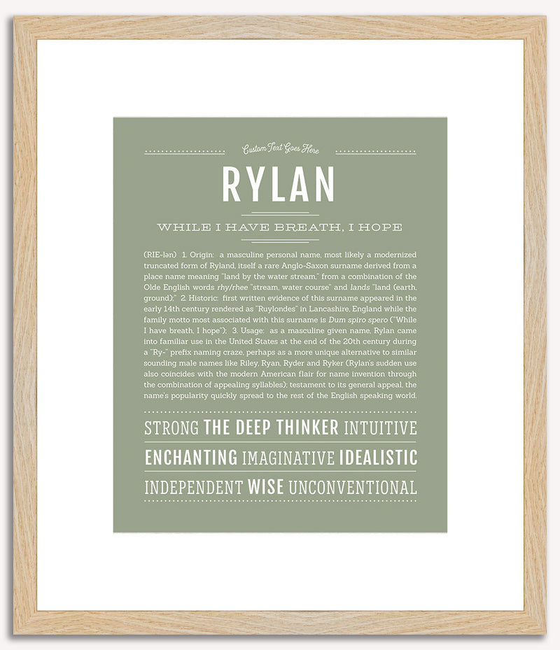 Rylan | Name Art Print