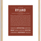 Ryland | Name Art Print