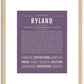 Ryland | Name Art Print