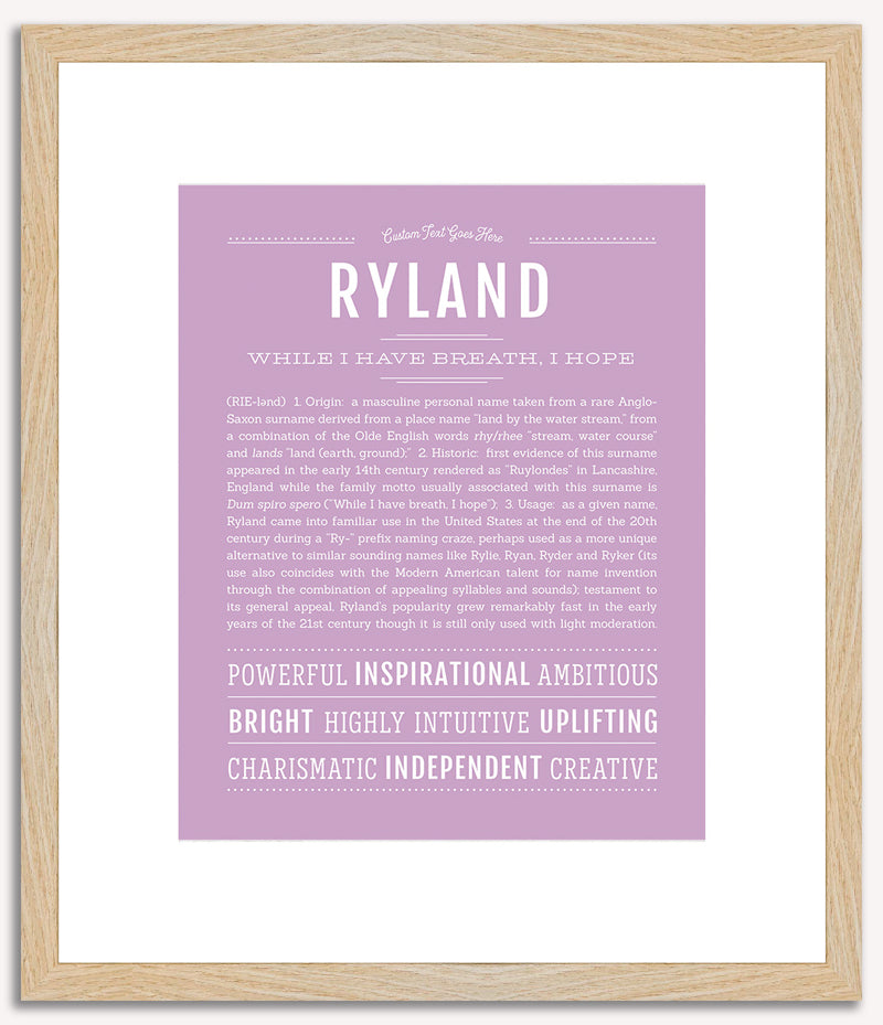 Ryland | Name Art Print