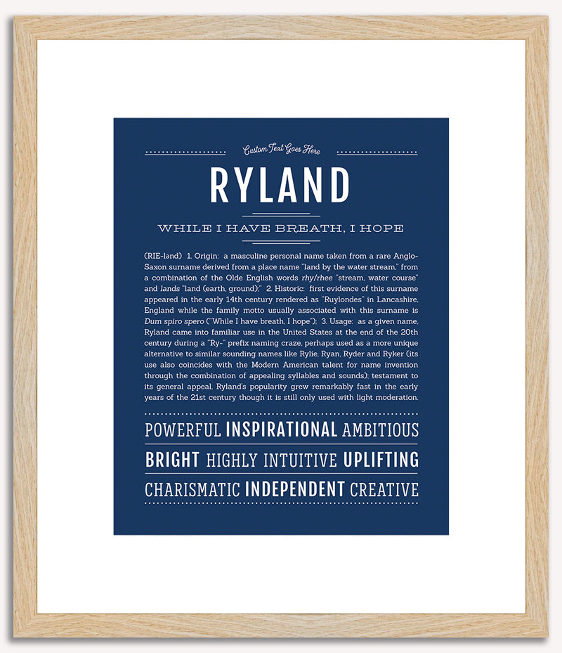 Ryland | Name Art Print