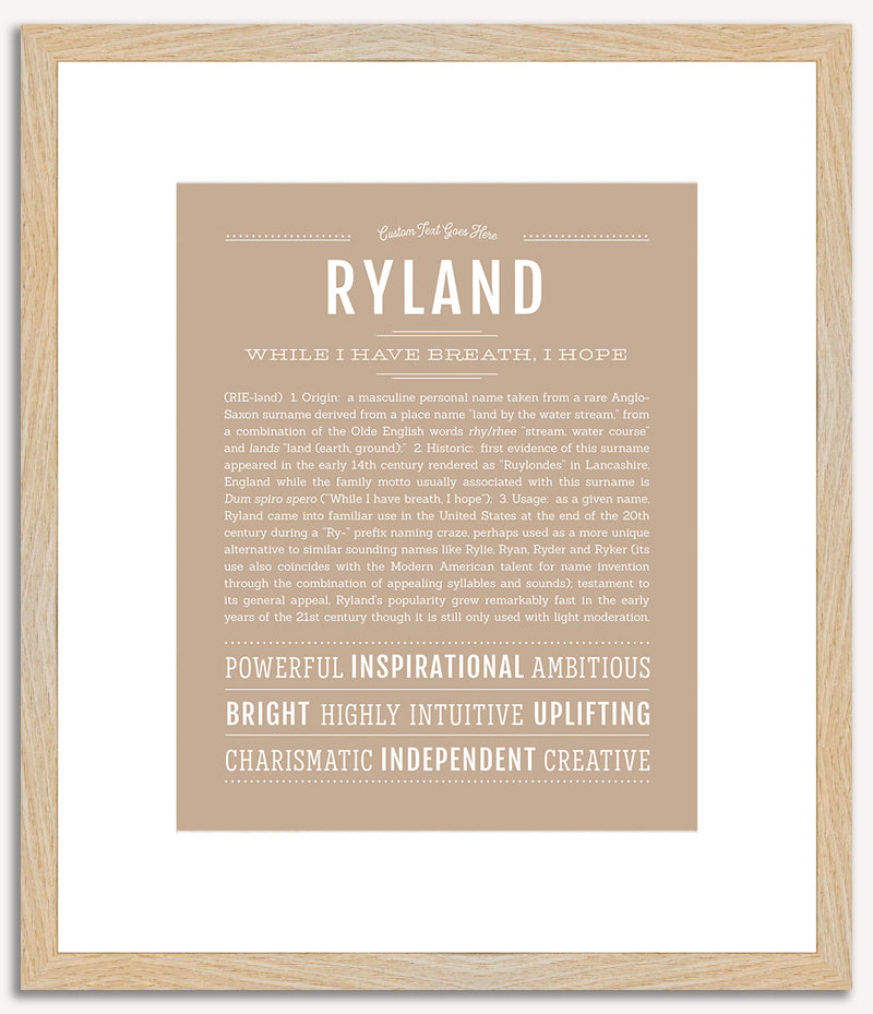 Ryland | Name Art Print