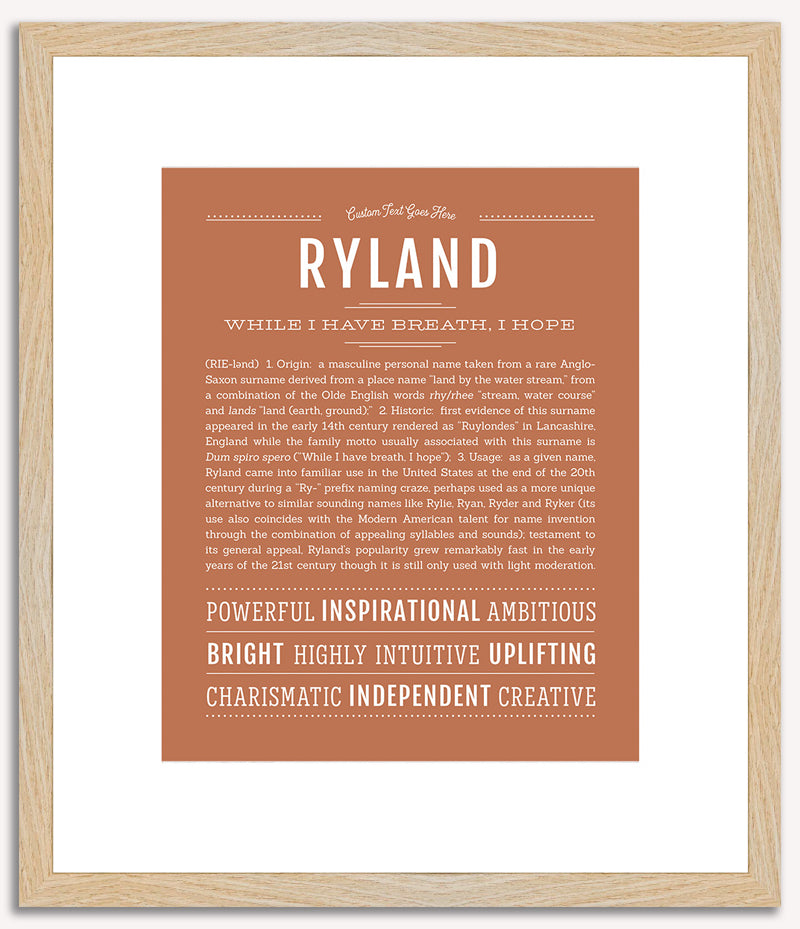 Ryland | Name Art Print