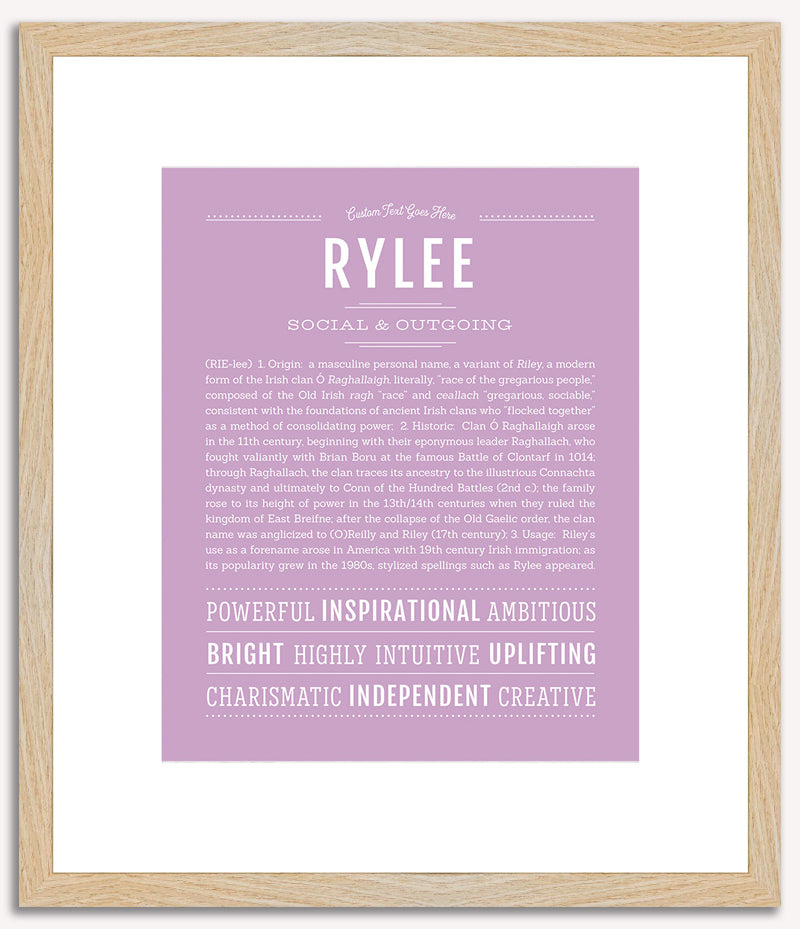 Rylee (male) | Name Art Print