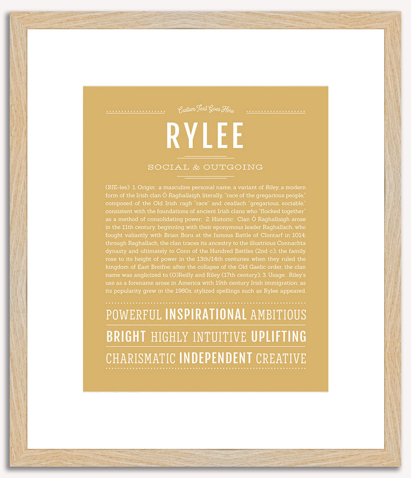 Rylee (male) | Name Art Print