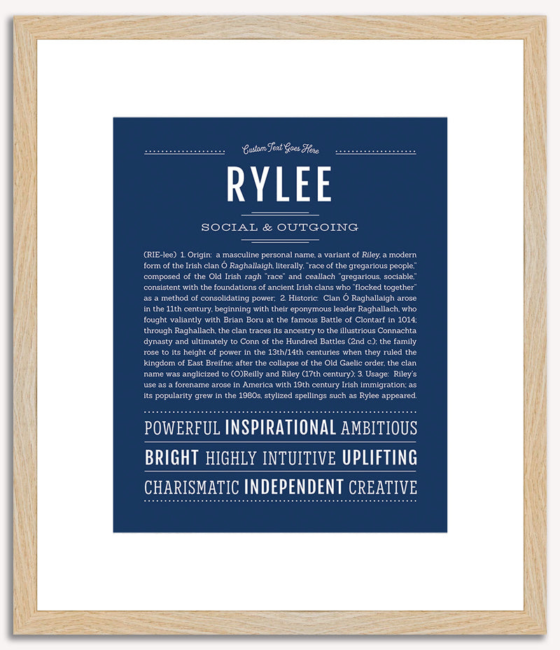 Rylee (male) | Name Art Print