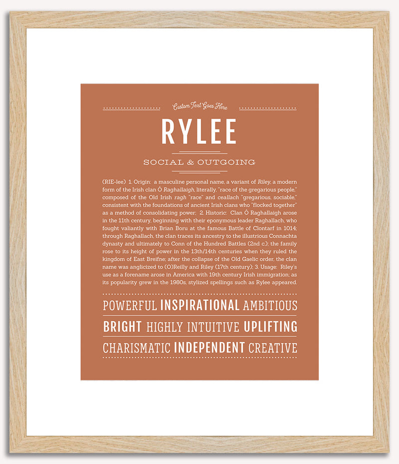 Rylee (male) | Name Art Print