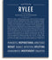 Rylee (female) | Name Art Print – Name Stories