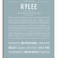 Rylee (female) | Name Art Print – Name Stories