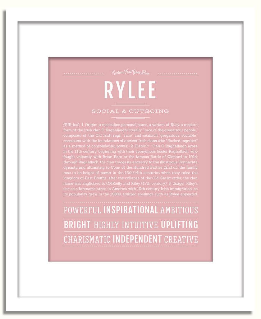 Frame Options | Dusty Rose | White Frame, Matted