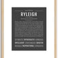 Ryleigh | Name Art Print