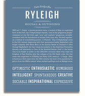 Nae Ryleigh Ryleigh | Name Art Print – Name Stories