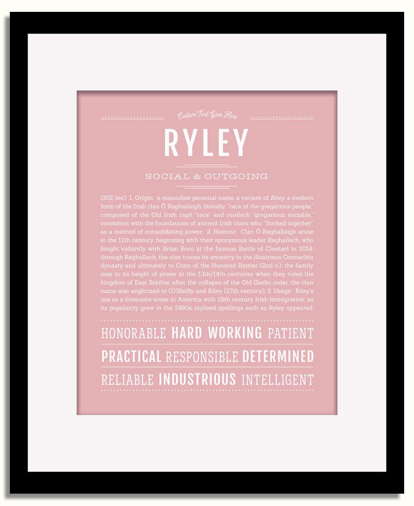 Frame Options | Dusty Rose | Black Frame, Matted