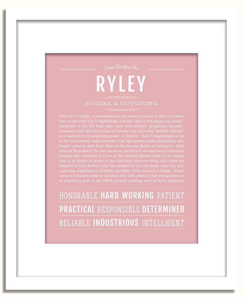 Frame Options | Dusty Rose | White Frame, Matted