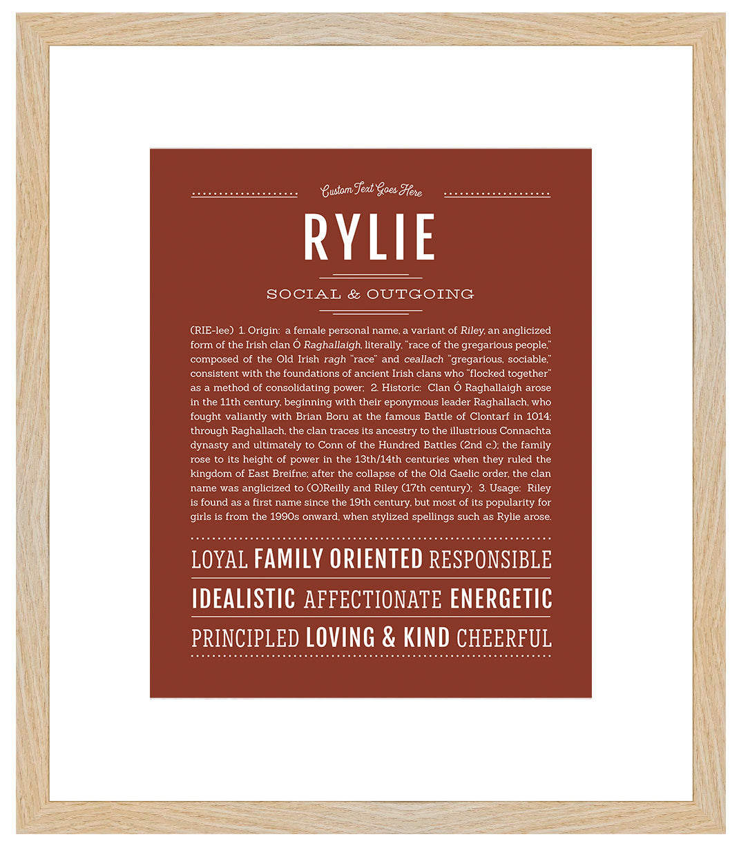 Rylie | Name Art Print