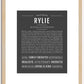 Rylie | Name Art Print