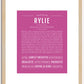 Rylie | Name Art Print