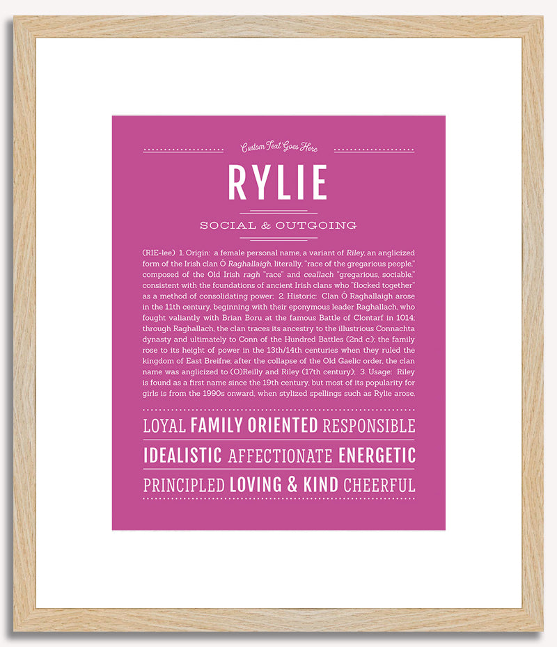 Rylie | Name Art Print