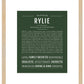 Rylie | Name Art Print