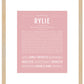 Rylie | Name Art Print