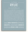 Rylie | Name Art Print – Name Stories