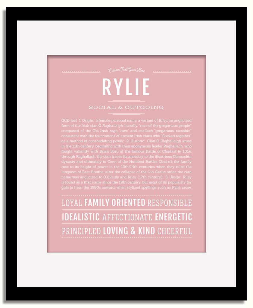 Frame Options | Dusty Rose | Black Frame, Matted