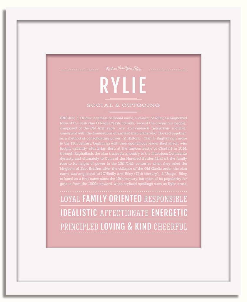 Frame Options | Dusty Rose | White Frame, Matted