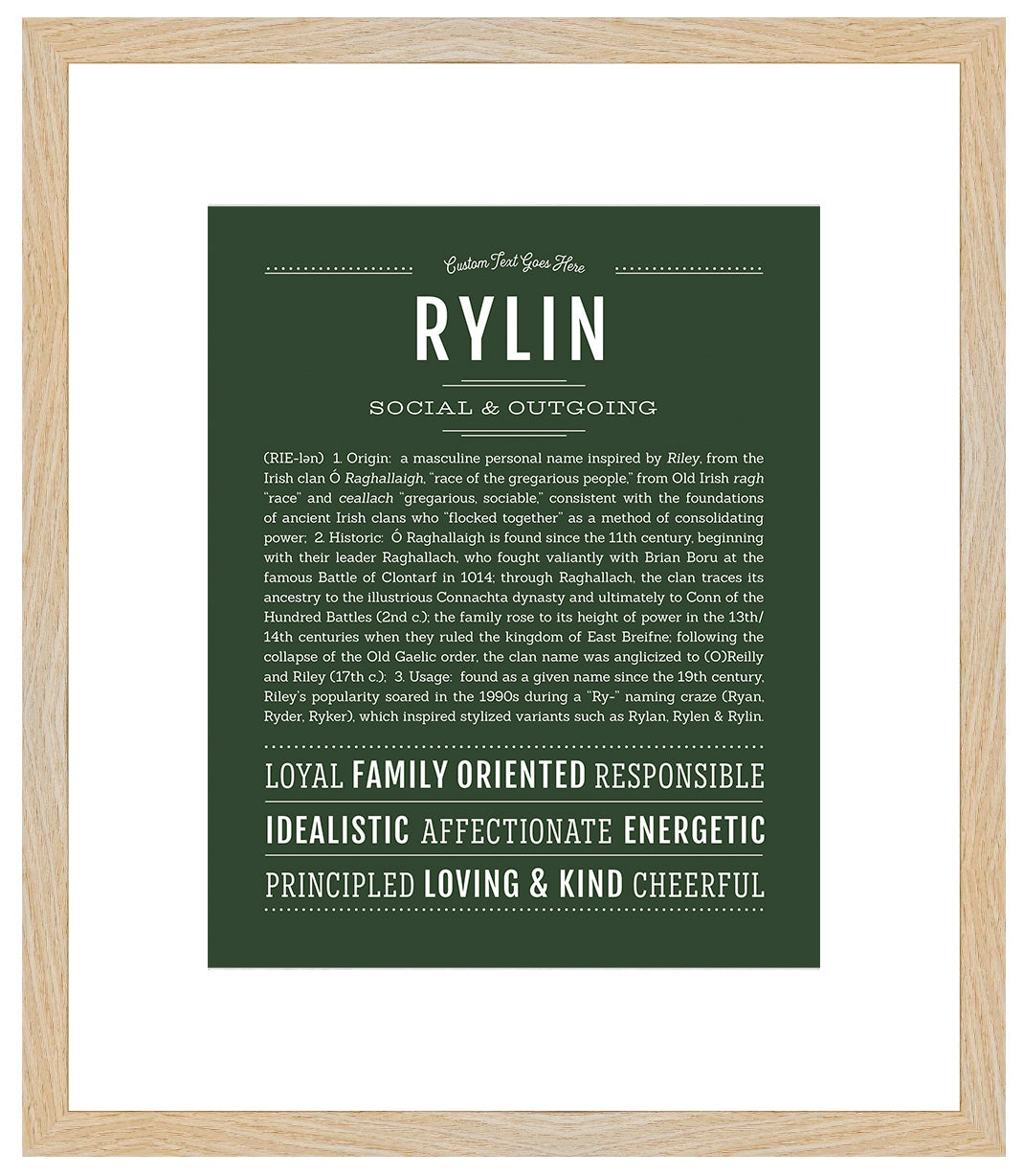 Rylin (female) | Name Art Print