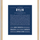 Rylin (female) | Name Art Print