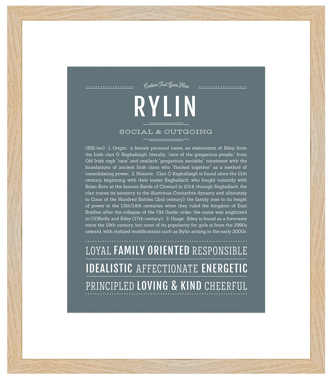 Rylin (female) | Name Art Print