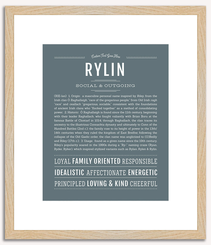 Rylin (male) | Name Art Print