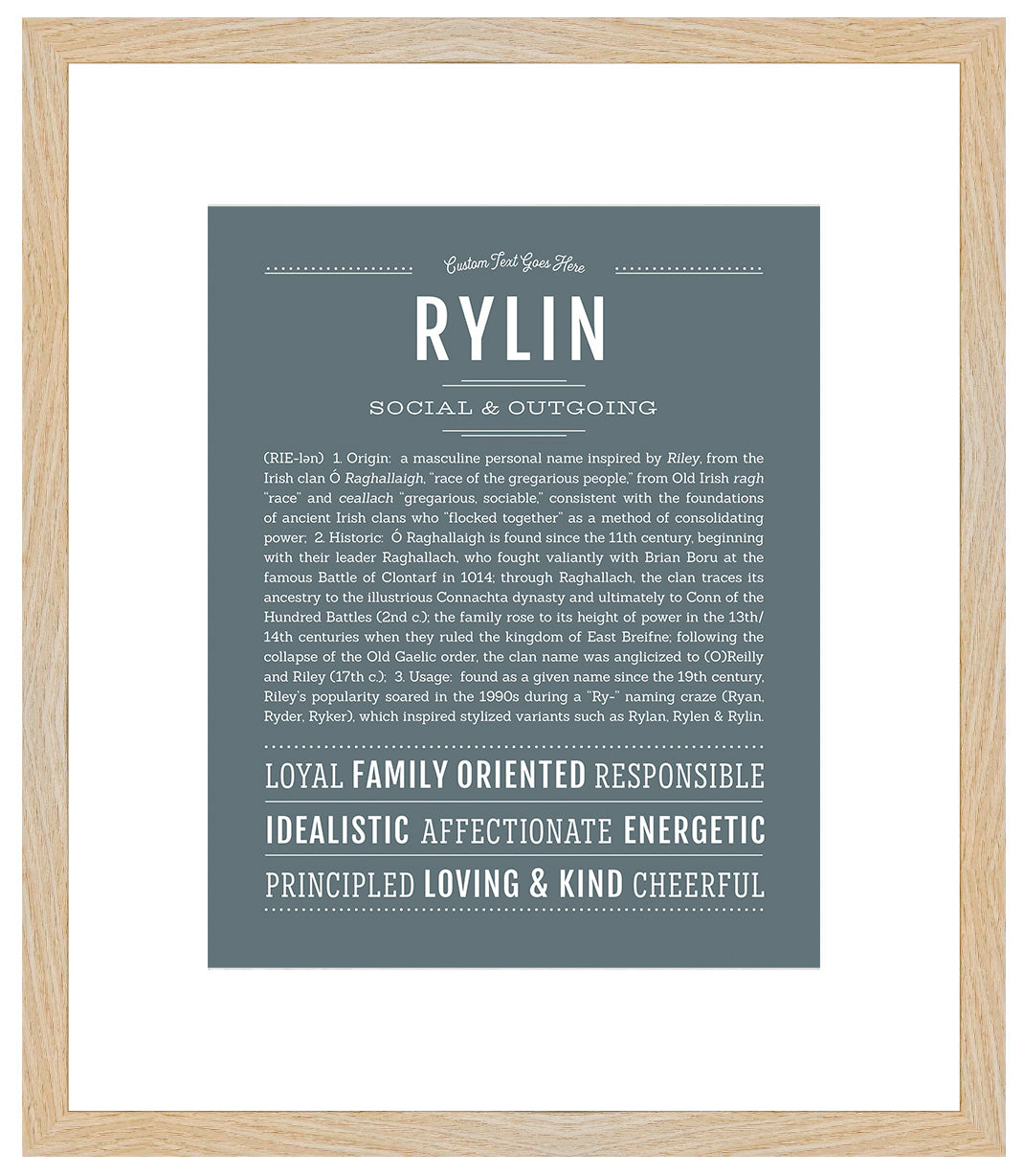 Rylin (female) | Name Art Print